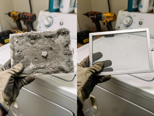 Professional lint trap cleaning by Orange Dryer Vent Cleaning in Orange