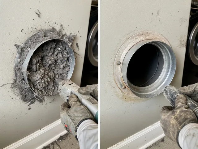 Professional clogged vent cleaning by Orange Dryer Vent Cleaning in Orange